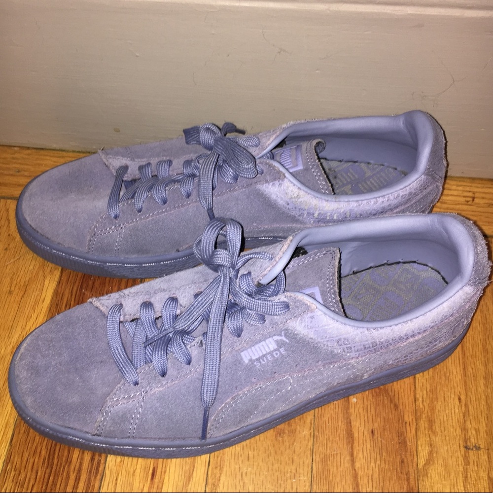 Worn Twice: Blue Puma Suedes
