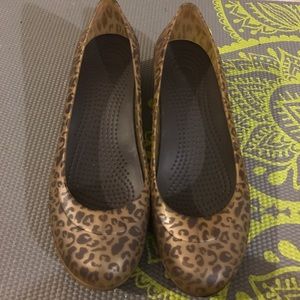 Never worn croc wedge