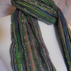 Multi-color glitter scarf