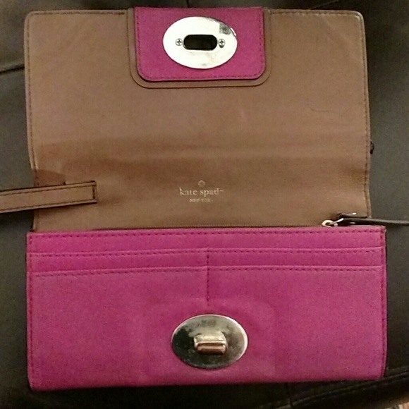 Kate Spade Pink Wallet Wristlet - Picture 3 of 5