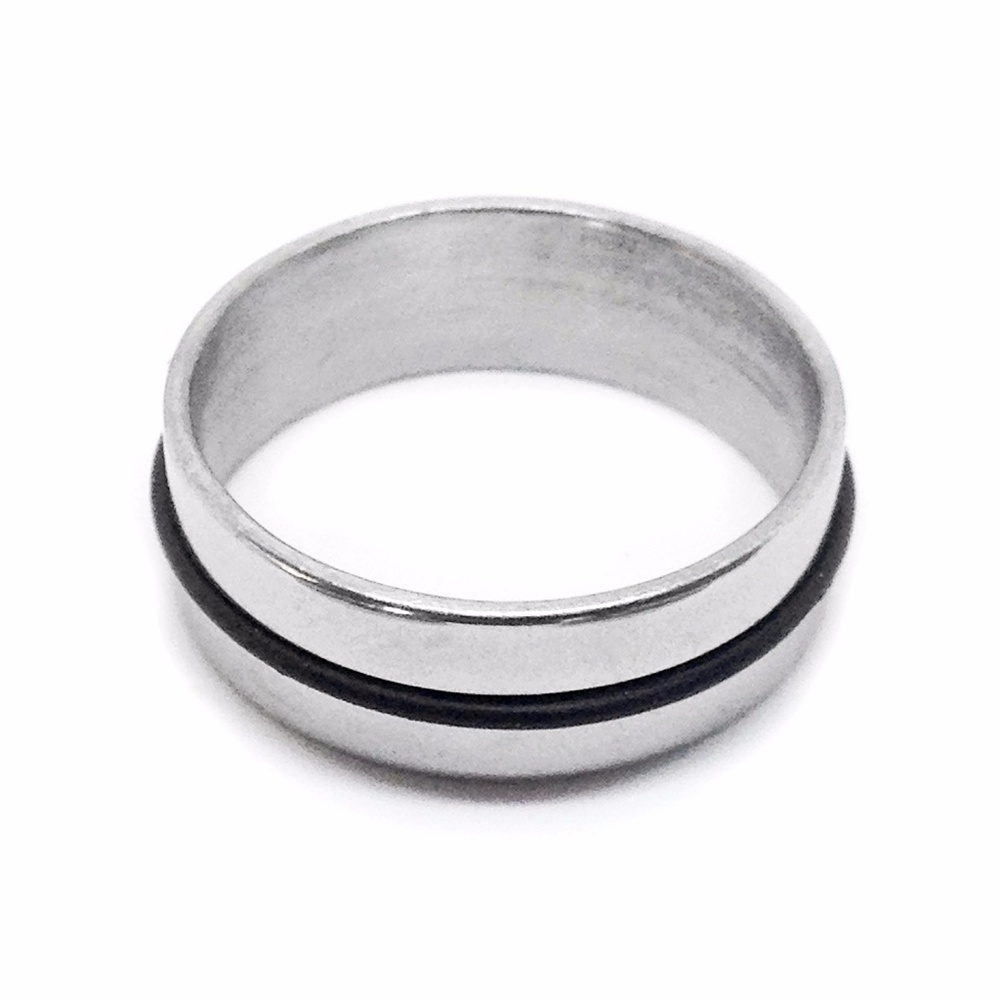 Ring Band Stainless Steel Rubber