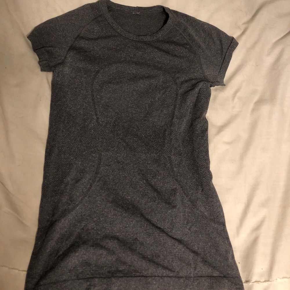 Grey Lululemon swiftly tech short sleeve crew