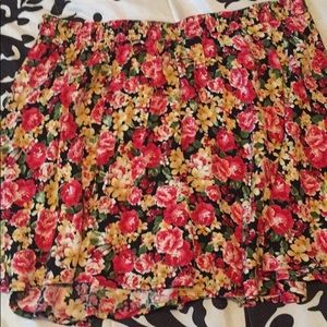 Floral skater skirt