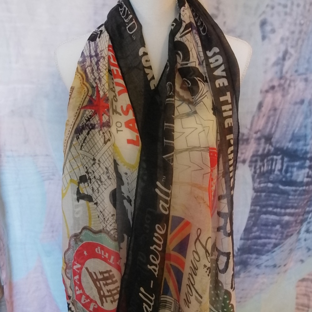 World traveler scarf
