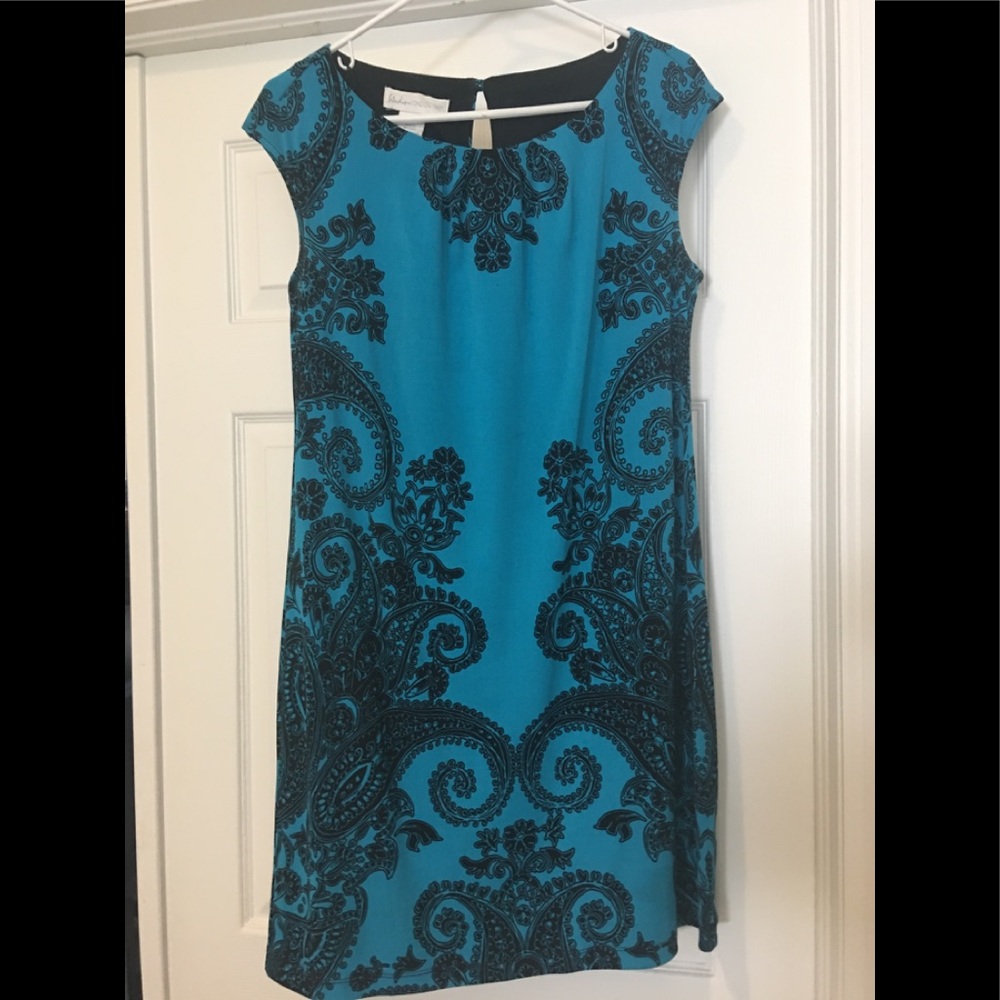 πHP πTurquoise blue paisley dress - Picture 1 of 3