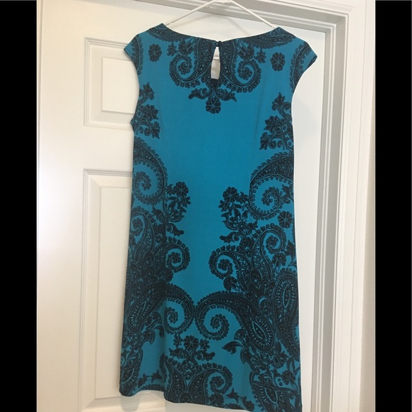 πHP πTurquoise blue paisley dress - Picture 3 of 3