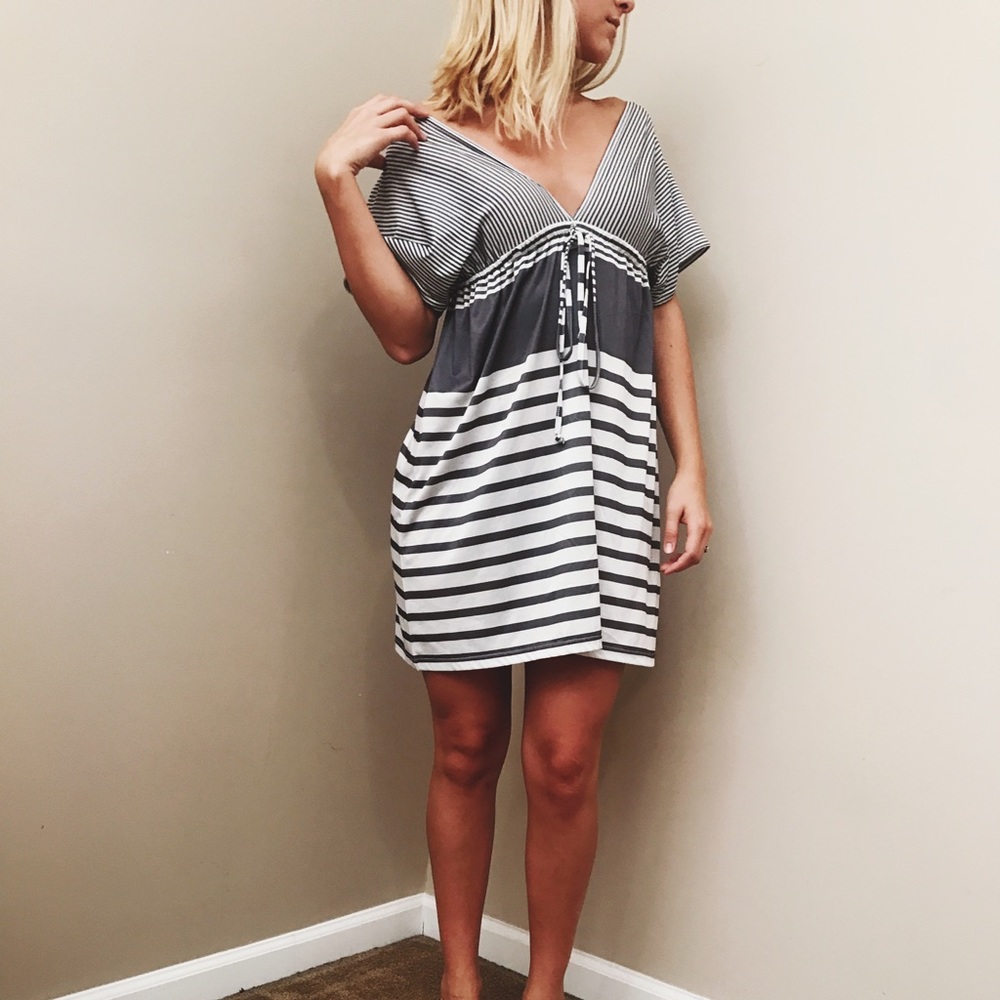 Striped Gray dress
