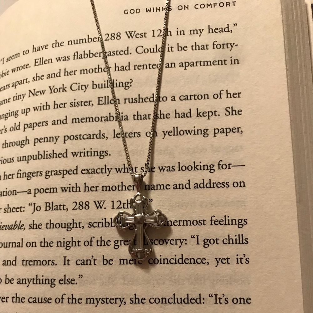 Sterling silver cross necklace