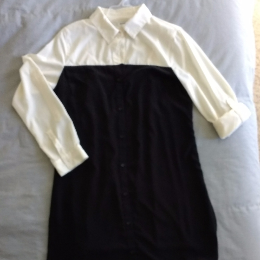 Old Navy colorblocked shirtdress