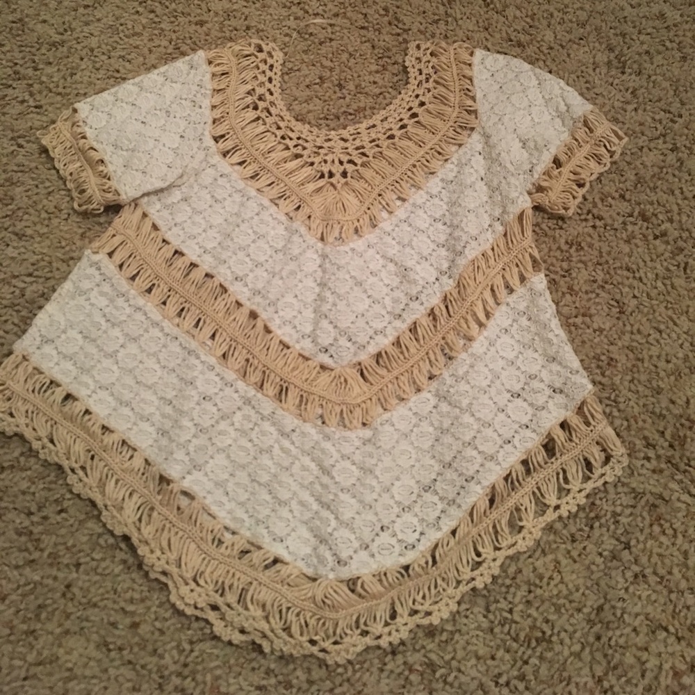 Cream Lace Blouse