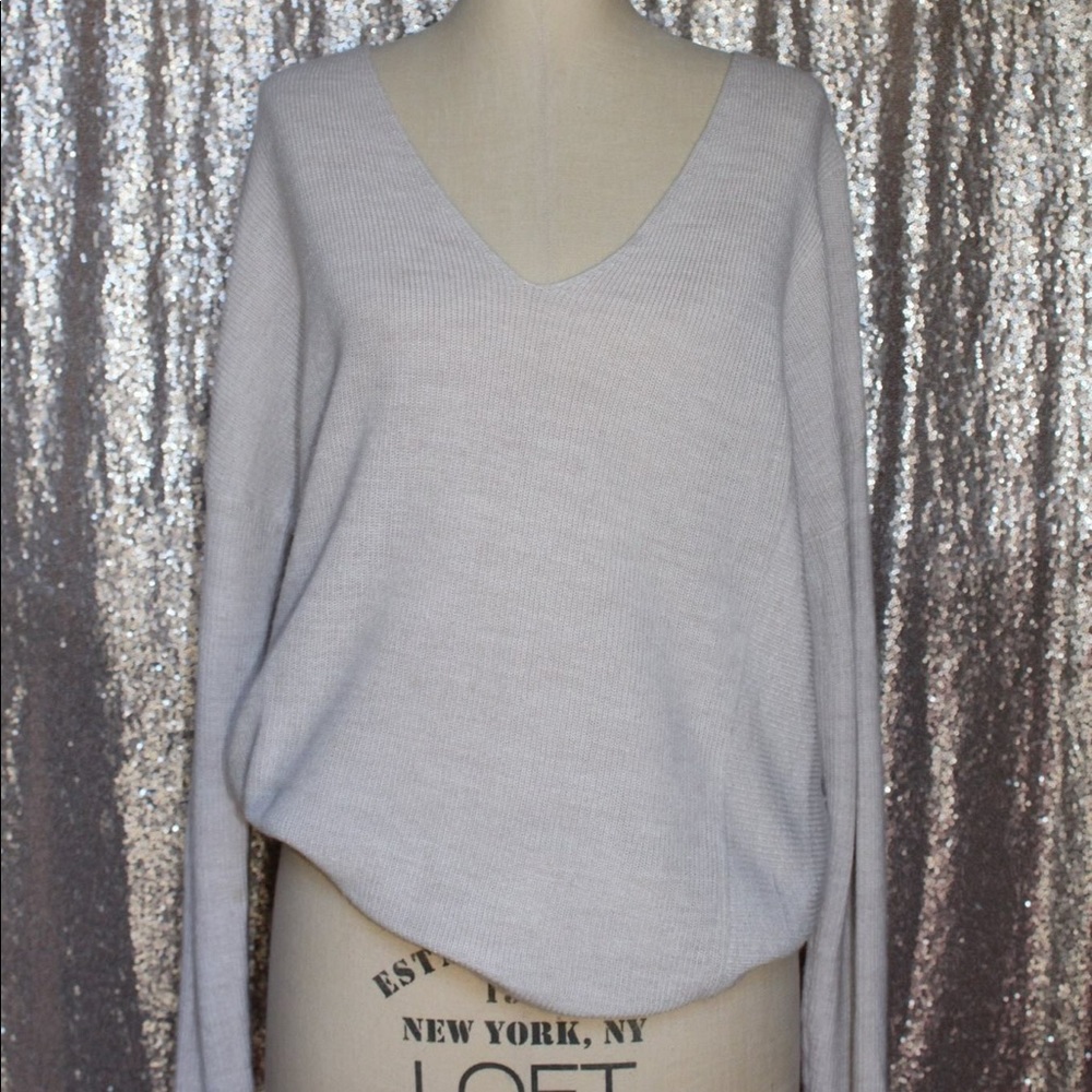 Cream Banana Republic Oversized Sweater.