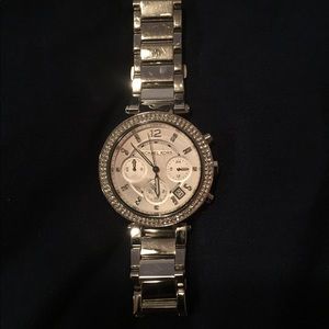 Silver MK watch