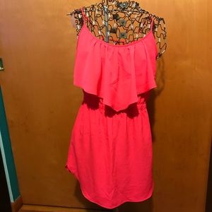Bright pink dress