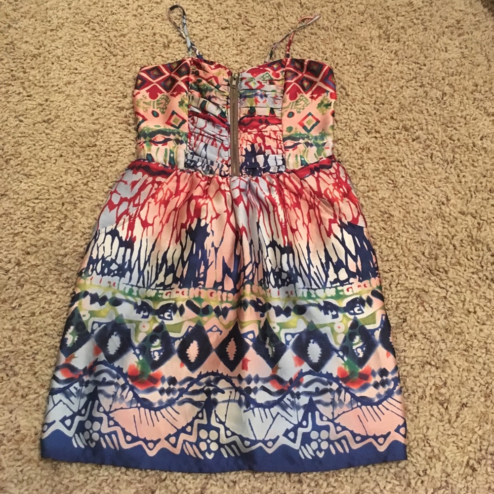 Multicolor straps dress