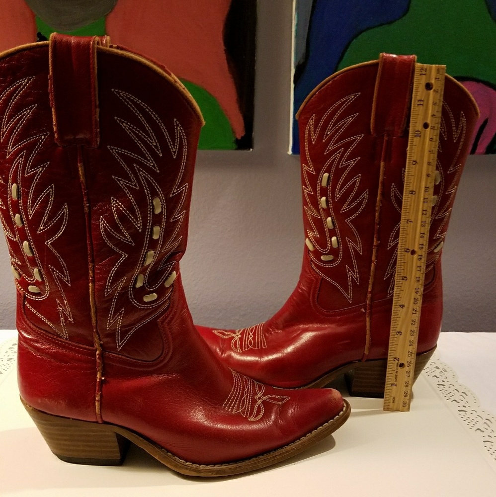 Jeffrey Campbell RED cowboy boots 📌