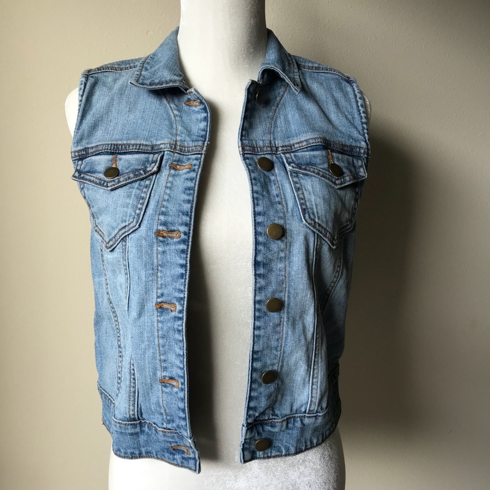 Rubbish denim vest, size small