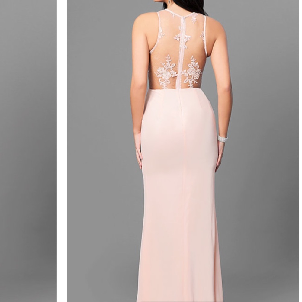 Long Blush PromGirl Prom Gown, Never Worn