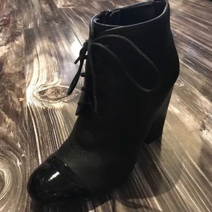 Zara Patent Toe Booty. Gently used. No defects.
