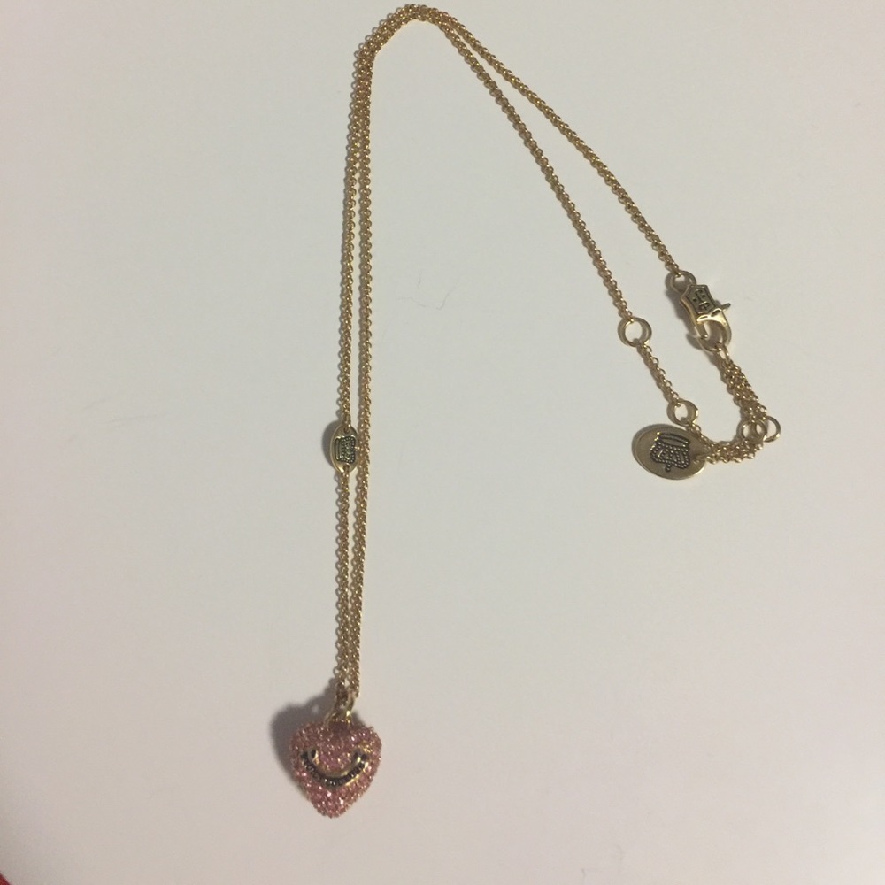 Juicy Couture Pave Heart Necklace