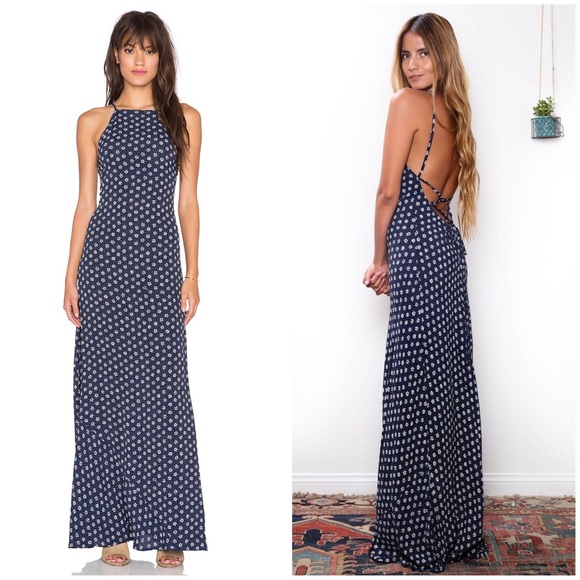 Flynn Skye Dresses & Skirts - FLYNN SKYE LACE UP BACK MAXI DRESS REFORMATION