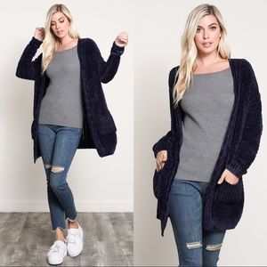 Navy Lush Cardigan