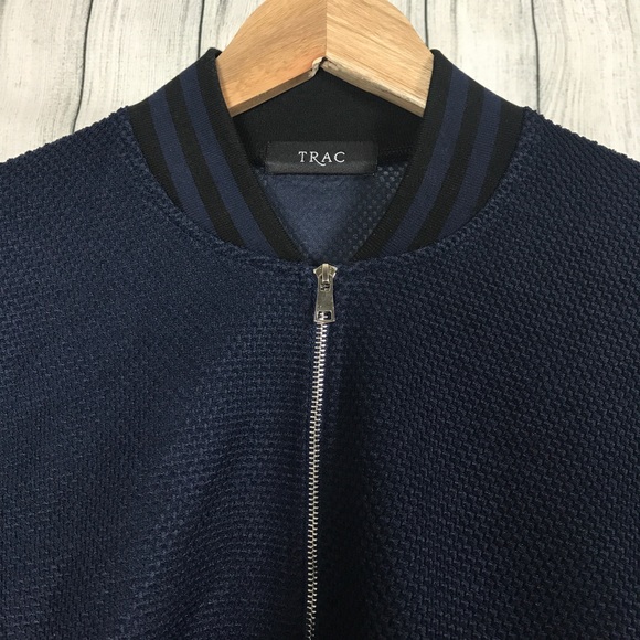 Navy Blue Bomber Jacket - Picture 6 of 8