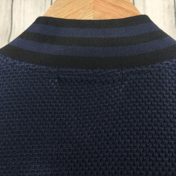 Navy Blue Bomber Jacket - Picture 7 of 8