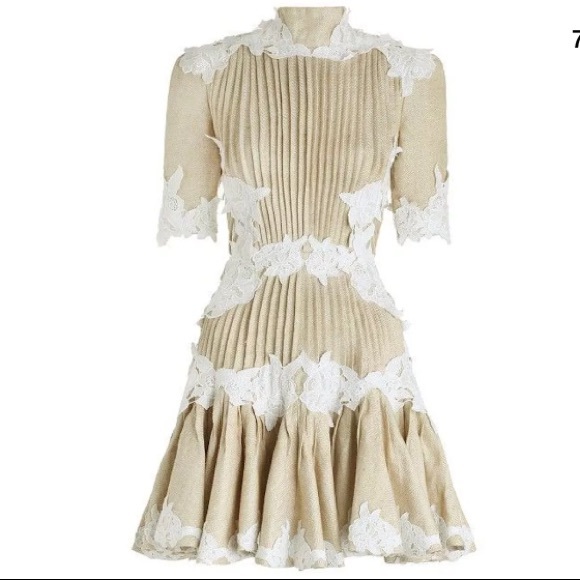π SOLD π ZIMMERMANN Mischief Rosette Laced Dress - Picture 3 of 8