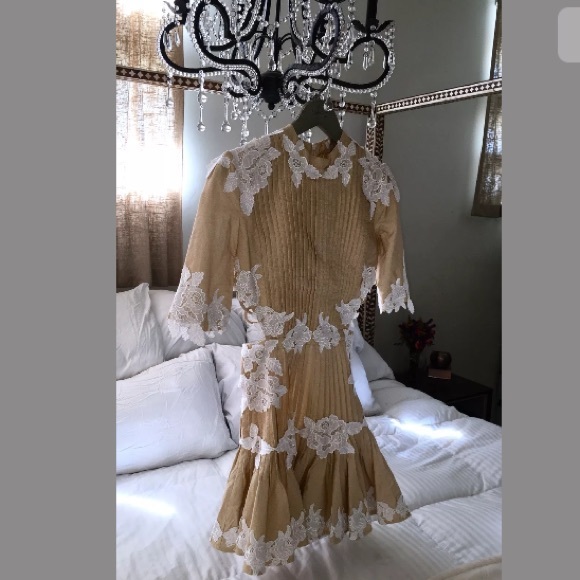 π SOLD π ZIMMERMANN Mischief Rosette Laced Dress - Picture 4 of 8