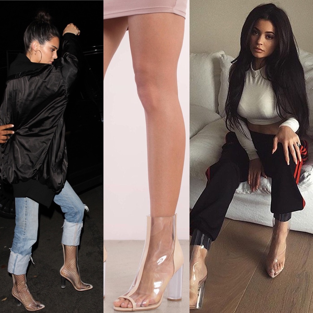 SALE‼️🆕 Transparent/Nude Ankle Boots