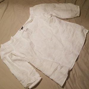 Off shoulder Ann Taylor linen top