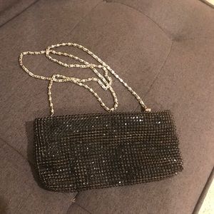 Marciano bag with black rhinestones