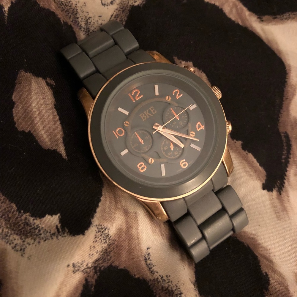 Gray and Rose Gold BKE Watch