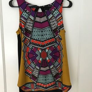 Anthropologie multicolored sleeveless top size XS