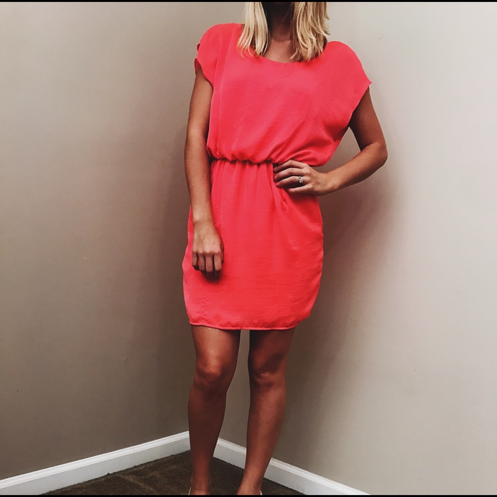 Short hot pink dress