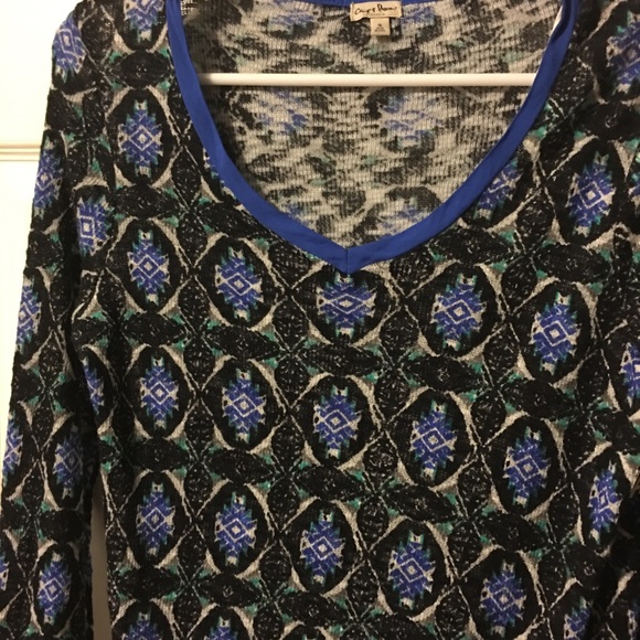 Chip + Pepper mixed-media top - Picture 2 of 7