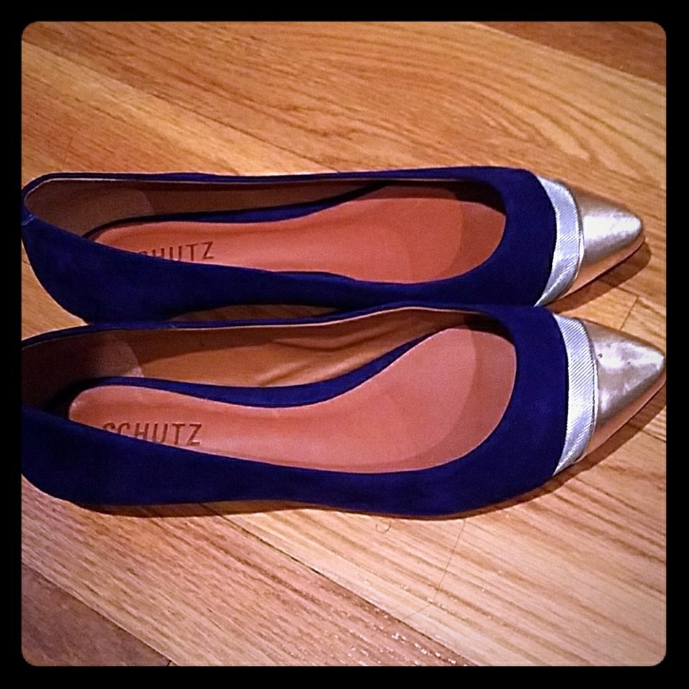 Schutz Women's Suede Leather Flats