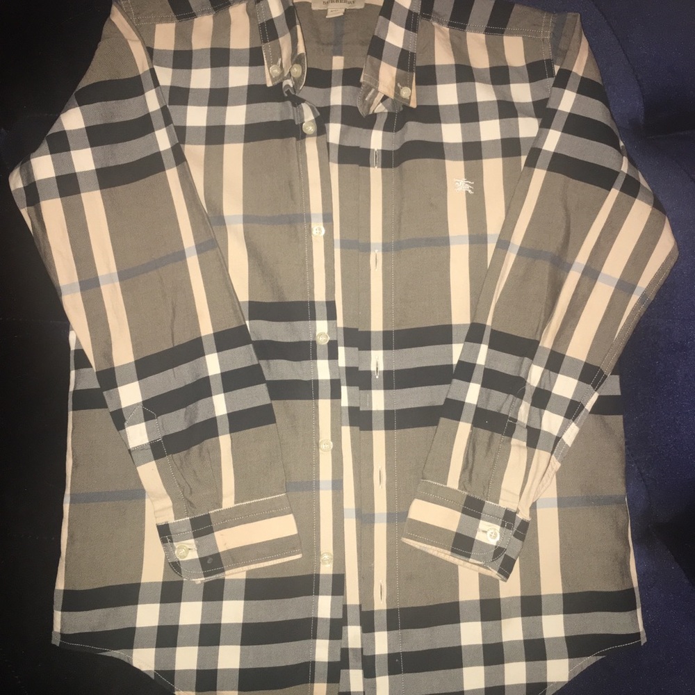 Boys Burberry Button down shirt