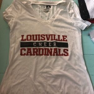 White louisville cheer dri fit