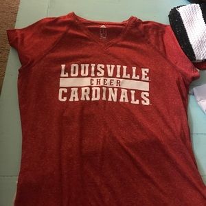 Red louisville cheer dri fit
