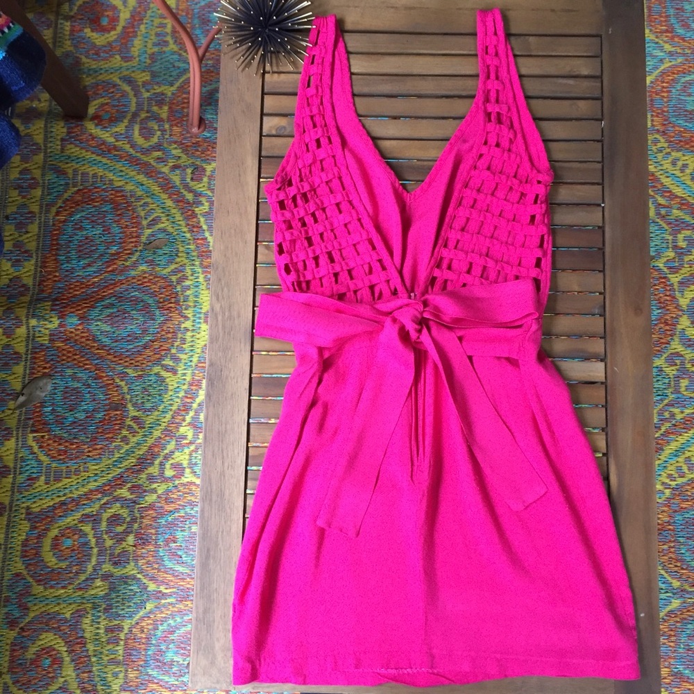 Hot Pink Lulu's Mini Dress