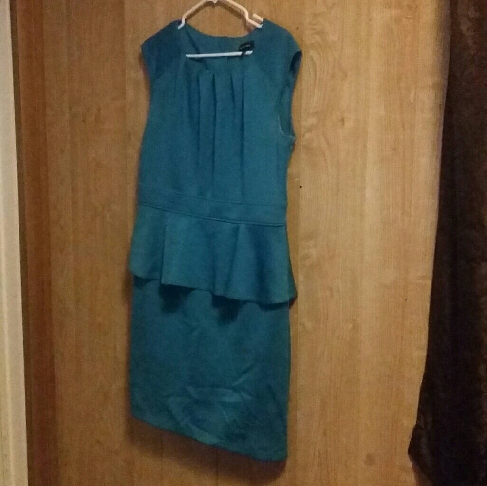 Blue ruffle dress