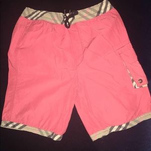 Boys Burberry swim trunks