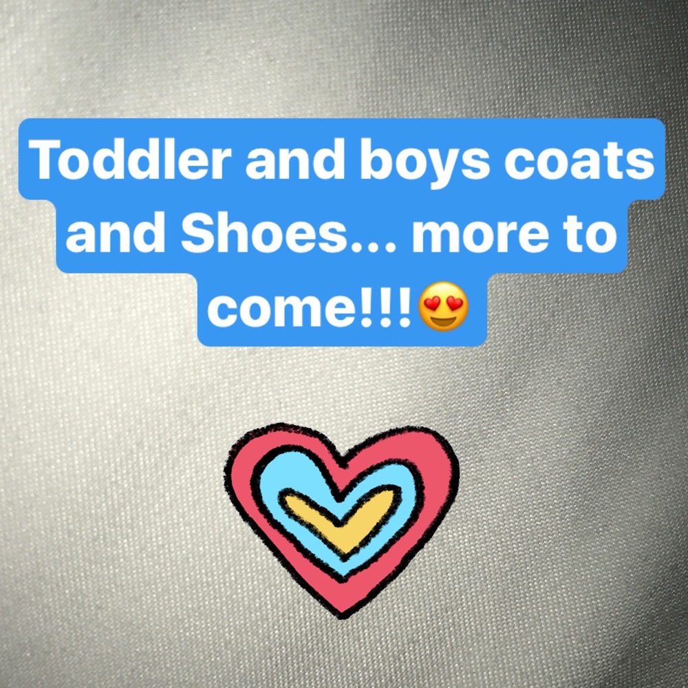 Toddler and boys coats and shoes 3 months to 4 yrs