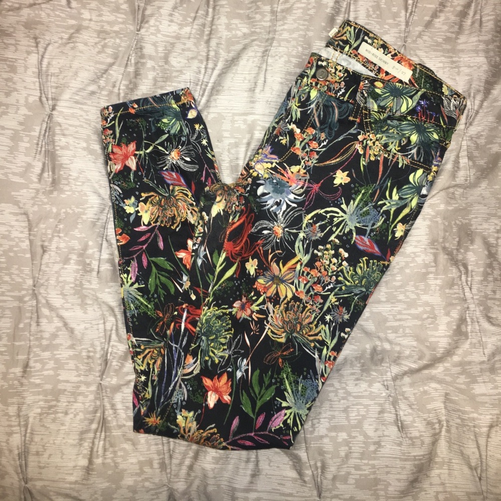 Anthropologie Pilcro Mid-Rise Skinny- Size 27