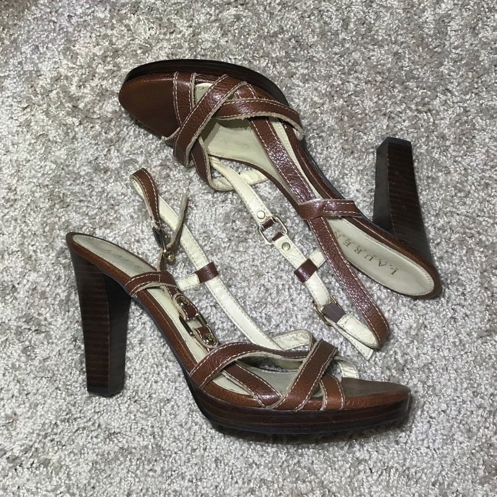LAUREN RALPH LAUREN Leather Heel