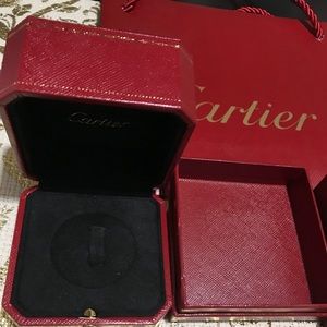Cartier authentic box and shopping bag