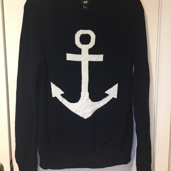 H\u0026M | Sweaters | Hm Mens Navy Anchor 