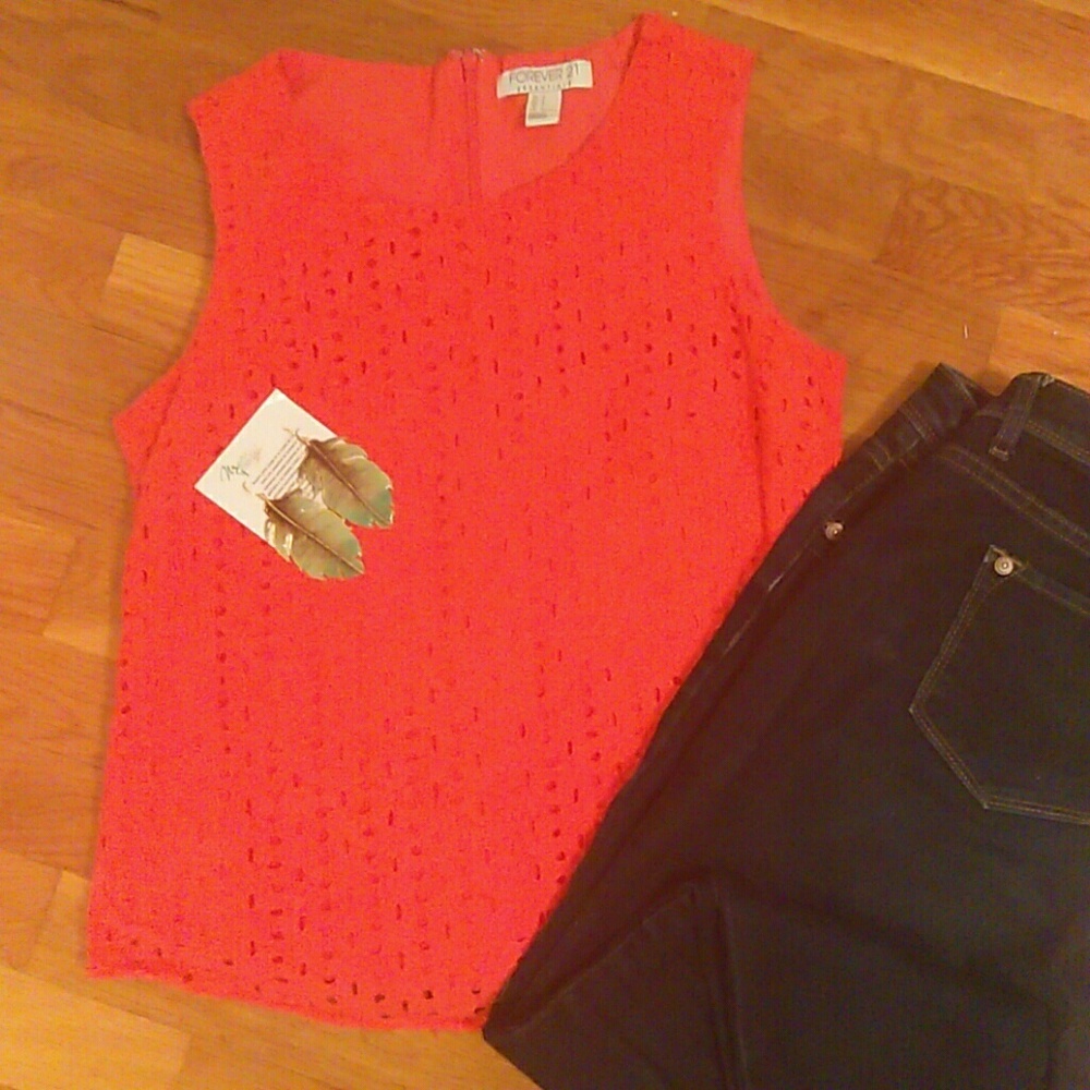 Forever21 coral blouse