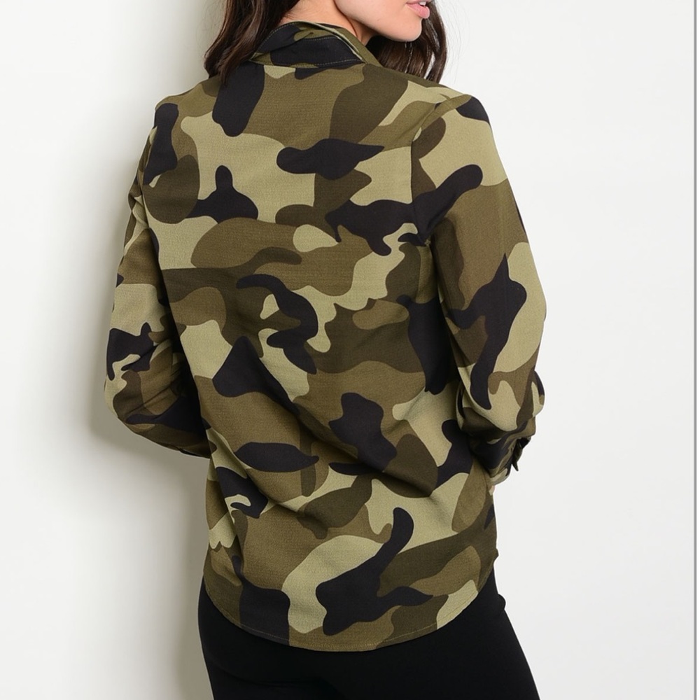 Camo Army Button Down - Picture 2 of 8